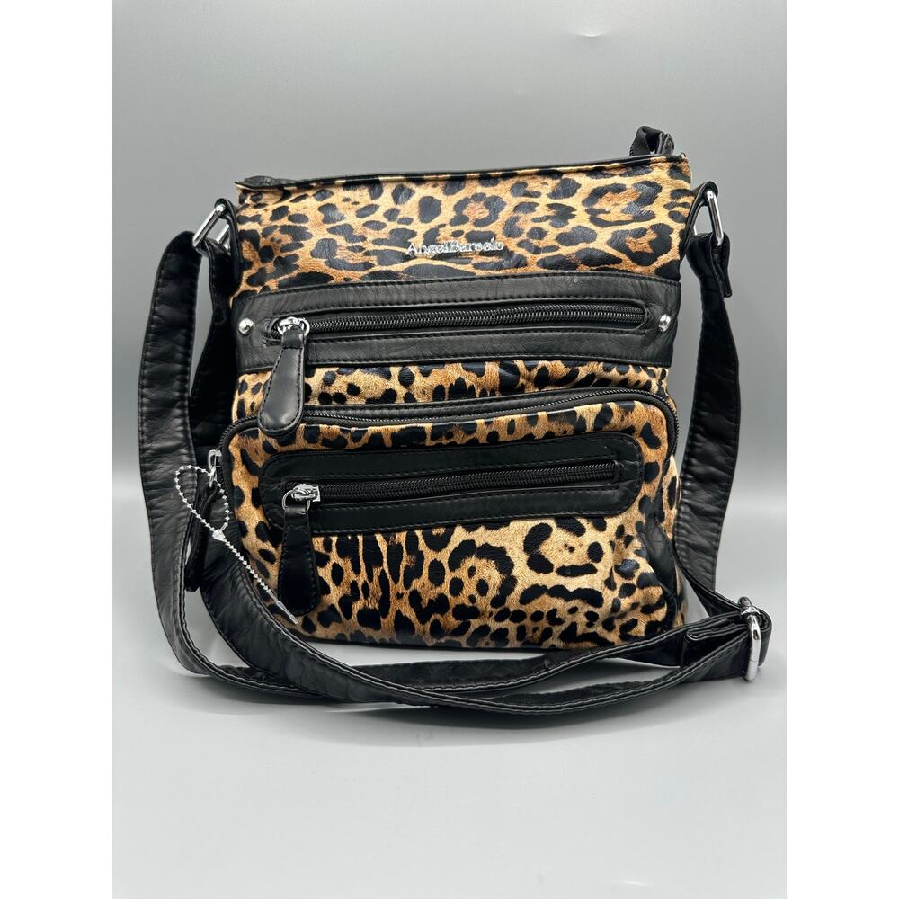 ✨ RARE Angelo Barcelo Cheetah Print Multi-Pocket Crossbody - NWOT ✨